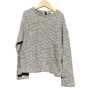 Zara Kids Tweed Top For Girls 11/12 long sleeve sweatshirt blouse little